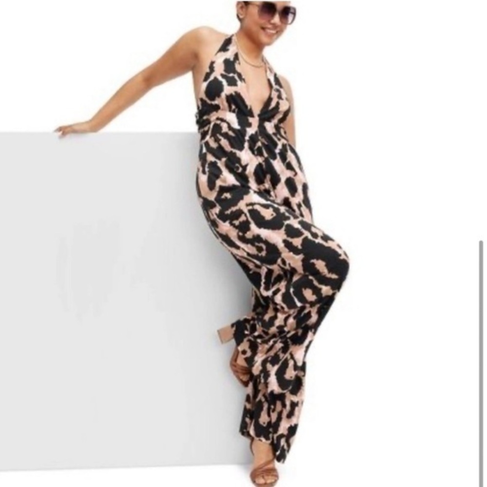 Diane von Furstenberg x Target Animal Print Jumpsuit XXS